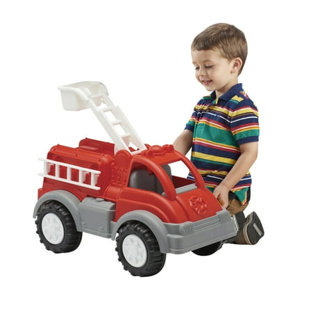 American Plastic Toys Gigantic Fire Truck Toy for Indoor & Outdoor Play, Ages 2 