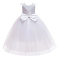 thumbnail image 4 of EnJoCho Children's Formal Dress Flower Girl Dress Applique Tulle Dresses Wedding Guest Communio𝗇 Birthday Par𝗍y Pageant Baptism Princess Gown, 4 of 8