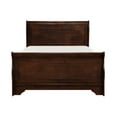 thumbnail image 2 of Bed Frame Traditional Style Full Bed Dark Cherry Finish Wooden Bedroom Furniture 1pc, 2 of 5