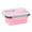 Pink, variant on WEGFTDUOP Foldable Microwave Lunch Box,1Pc Multi-color Food-Grade Silicone Storage Box,Lightweight Portable Outdoor Bento Box,Oven Freezer Safe for Home Bar Hotel Cake Ice Cream Meal Storage