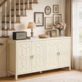thumbnail image 2 of May in Color 60'' Modern Sideboard Cabinet with Adjustable Shelves and 4 Doors, Ideal for Entryway, Living Room, Dining Room, Bedroom, Beige, 2 of 10