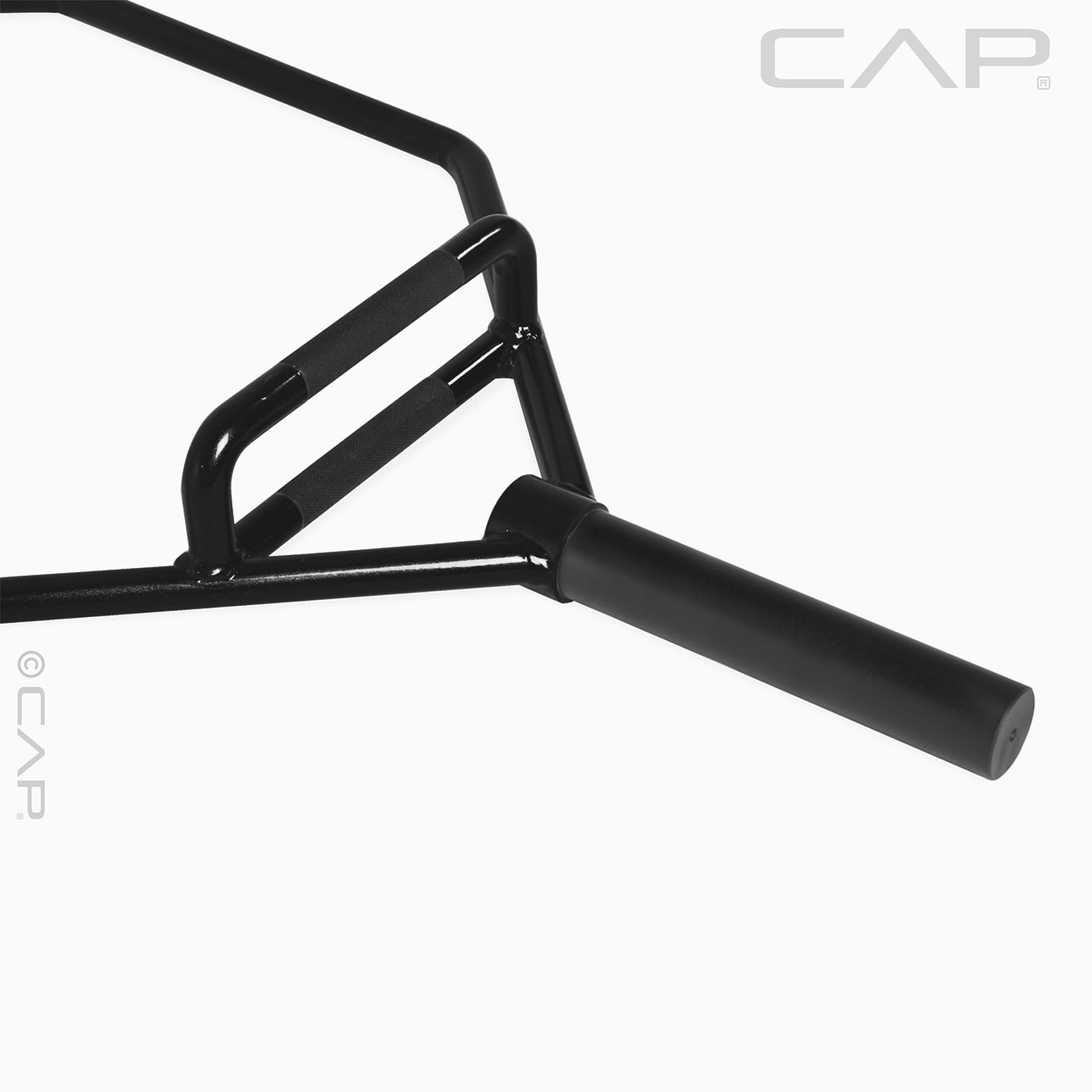 CAP Barbell 2" Olympic Combo Hex Trap Deadlift Weight Bar, Black