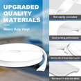 thumbnail image 3 of Moldura de vinilo blanco para autocaravana Weather Stripping Podoy, 2,2 cm y 30,5 m, 3 of 7