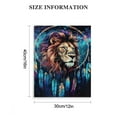 thumbnail image 3 of ZFLMY Lion Galaxy Dream Catcher Art Modern Canvas Print Wall Art Home Decor Living Room Bedroom Office - Set of 2 12x16in, 3 of 5