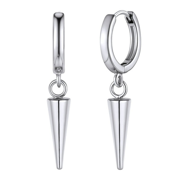 Huggie Drop Earrings for Women 18K Gold Plated Small Dangle Hoop Earrings with S925 Sterling Ear Post Jewelry Clearance
