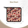 thumbnail image 3 of Sikiie Skull rock record music heart Pot Holders Kitchen Insulation Mats Heat Resistant Pot-Holder Oven Anti-Scald Pads for Cooking Baking, 7.1*7.1inch, 3 of 8