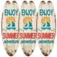 thumbnail image 1 of Letreros Colgantes Surf SurfRush 3Pzas 16x45cm Madera Tabla de Surf., 1 of 4