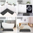 thumbnail image 4 of 2-Piece Kitchen Mat Set Non Slip Washable Floor Mats Decorative Rugs for Kitchen Sink Laundry Black and White Lace Pattern, 4 of 7