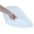 thumbnail image 2 of SlipX Solutions Non-Slip White Oval Bath Mat 15" x 27.5", 2 of 4