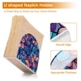 thumbnail image 4 of Simple Floral Flowers Napkin Holder for Table Clear Napkin Stand Paper Holder Acrylic Organizer Dispenser Napkins for Dinner Kitchen Restaurant Room, 4 of 8