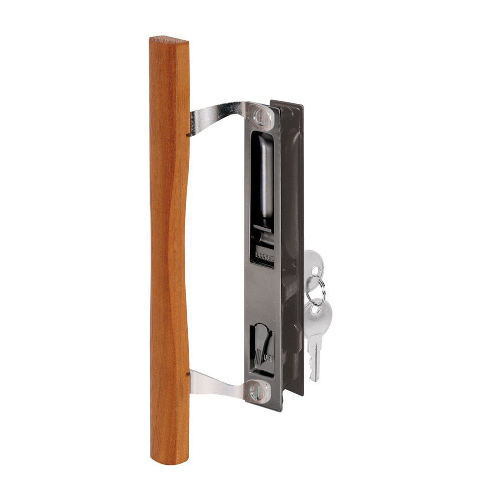 Sliding Patio Door Handle with Lock T HAKEN Sliding Glass Door Handle Set Zinc Alloy Material. 6-4/8 Black 