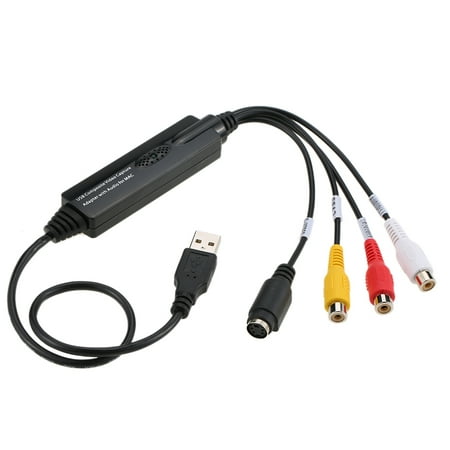 USB Video Audio Capture Grabber Recorder Adapter Card for MAC OS 10.4 - 10.12 Camcorder VHS Tape VCR DVD TV