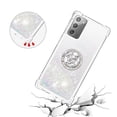 thumbnail image 5 of Funda para Samsung Galaxy Note 20 5G con Brillo Líquido Flotante, Purpurina, Parachoques y Anillo Giratorio Soporte, 5 of 5
