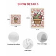 thumbnail image 7 of Easter Kitchen Dish Towels for Drying Dishes Set of 4, Bunny Ears Spring Pink Flowers Potted Plant Rustic Waffle Weave Microfiber Hand Tea Bathroom Towels Quick Dry & Absorbent Towel 12x12, 7 of 7