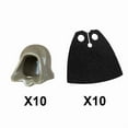 thumbnail image 1 of MOC Medieval Soldiers Figure Accessories Building Blocks Hood Cape Pilot Football Helmets Backpack Goggles Guns Mini Toys Bricks B2-4-10, 1 of 3