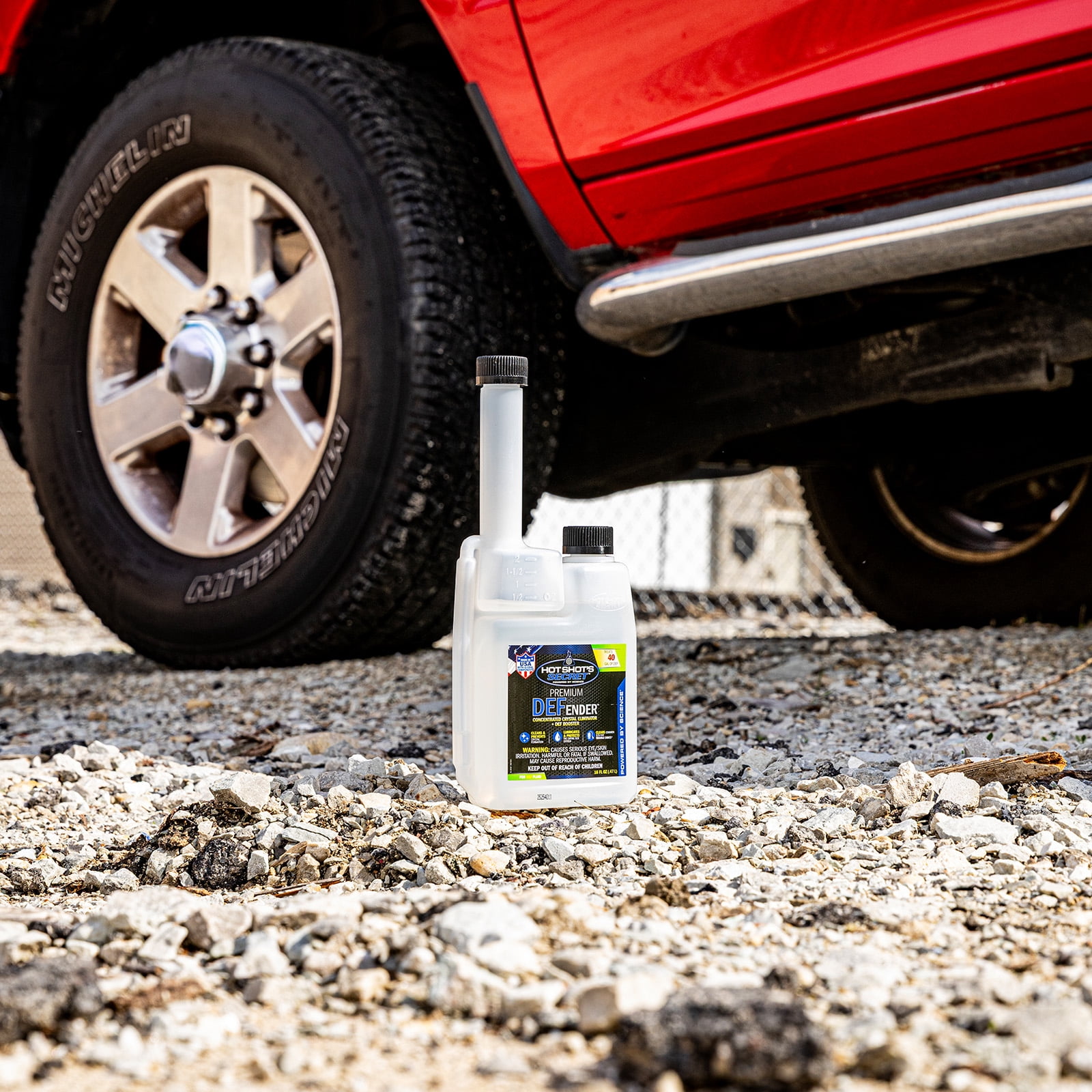 Hot Shot's Secret® Premium DEFender™ Crystal Eliminator & DEF Booster - 16 Fl oz Twin Neck