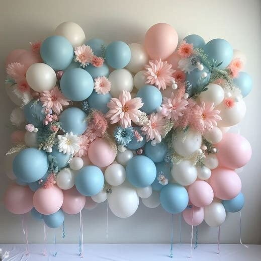 DIY Gender Reveal Garland Kit, Boy, Girl, Baby Shower, Birthday, Party Decor, Celebration