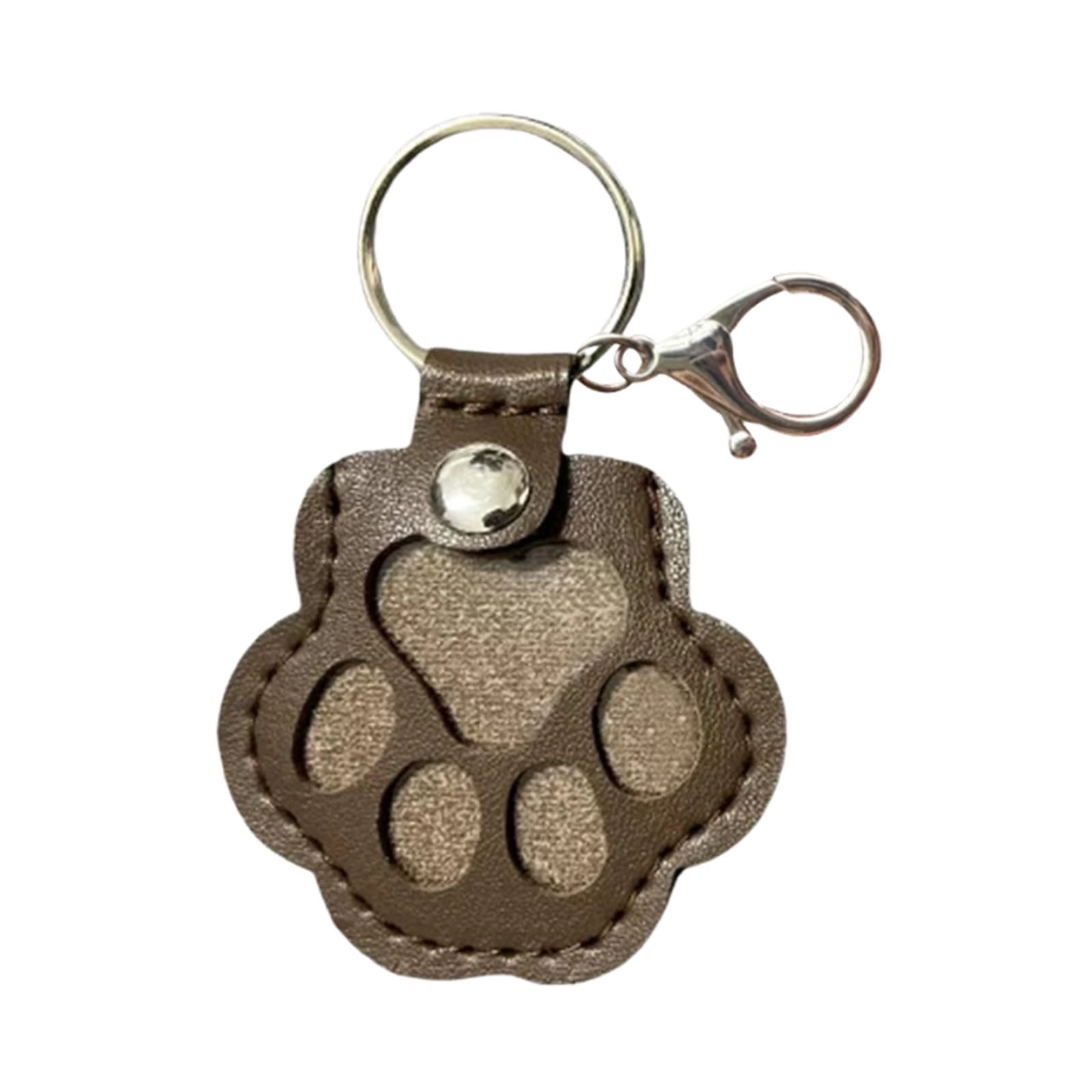 Lot De 6 Porte-clés Pour Conserver Les Poils D'animaux - Forme Patte, En Cuir - Souvenir De Chien Ou Chat