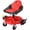 Red 2, variant on QinaQin Rolling Shop Stool Locking Swivel Wheels,Height Adjustable with Soft Cushion & Tool Tray, Mechanic Seat for Garage, Auto Repair,Black 1