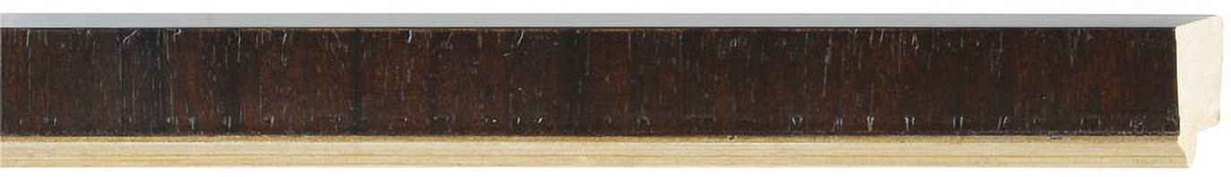 18x24 Frame Brown & Silver Solid Wood Picture Frame Width 1.25 Inches | Interior Frame Depth 0.4375