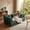 green, variant on Studyset 5-in-1 Convertible Sofa Bed, 79-Inch Corduroy Floor Sofa with 4 Pillows & 2 Cup Holders, Loveseat Sleeper Sofa Armless Deep Seat Cushion, Boneless Couch Bed