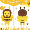 thumbnail image 3 of Juguetes de peluche Hydren Mini con forma de abeja de peluche, 12 cm, 24 unidades, 3 of 7