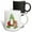 Multicolor, variant on 3drose, Cute Christmas Decorated Green Bubble Monogram Initial A, 11oz Mug
