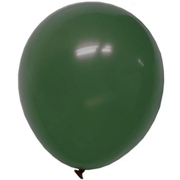 Crown Display Durable Balloons, Latex Dark Green, 12"