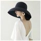 thumbnail image 3 of Summer Hat New Female Sun Hat Folding Beach Hat Big Brim Travel Sunscreen Hepburn Wind Sun Hat Travel, 3 of 4
