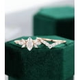 thumbnail image 2 of KANISHKAGEMS&JEWELS Marquise 1CT Moissanite Bridal Set Colorless Moissanite Ring Set Marquise Engagement Ring Set Wedding Anniversary Gift For Woman, 2 of 6