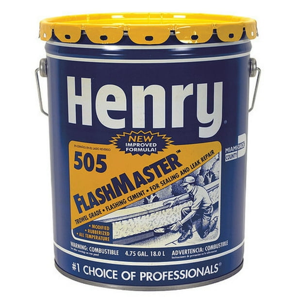 HENRY HE505571 Flashing Cement, 5 gal, Pail, Black