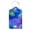Abstract Fluid Color Wave, variant on Luggage Tags,Gothic Dark Art Floral Skull Butterfly Design, Double-Sided Privacy Cover ID Labels with Stainless Steel Loop and Address Card for Travel Bag Suitcase