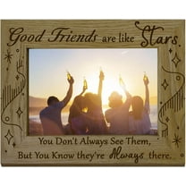 1pc Friends Picture Frame Wooden Photo Frame Personalised Quote Picture Frame Memorial for Best Friends Bestie Classmate Birthday Christmas 6x8 Inch Mixed Color