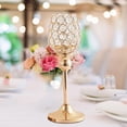 thumbnail image 4 of 2 candelabros de cristal, candelabros , adornos de decoración para fiestas Yotijar Portavelas de cristal, 4 of 10