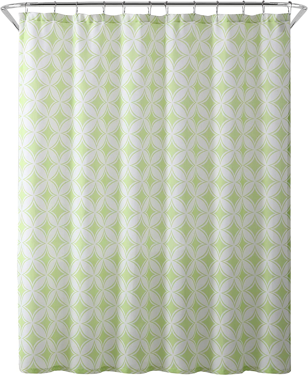 Shower Curtain with Antimicrobial Odor Protection Green Cathedral
