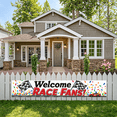 thumbnail image 5 of Welcome Race Fans Banner with Checkered Flags and Confetti Race Themed Backdrop Party Decorations for Racing Events Car Shows Fan Gatherings Race Parties, 5 of 8