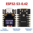thumbnail image 1 of ESP32-S3 MINI Development Board Support 2.4GHz Wi-Fi and Bluetooth5 RISC-V Low Power with 0.42-Inch OLED Display, 1 of 5