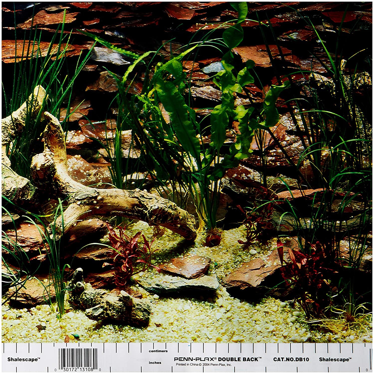 Penn-Plax Aquarama/Shalescape Plant Aquarium Background Decor