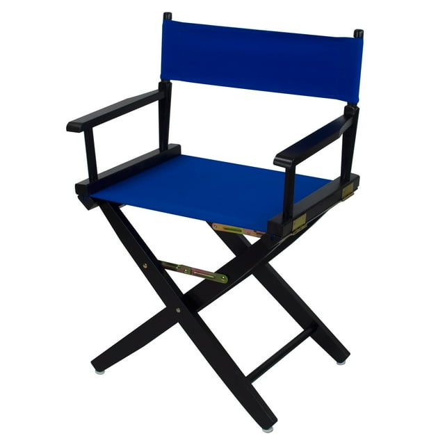 American Trails Extra-Wide Premium 18"" Director'S Chair Black Frame With Royal Blue Canvas