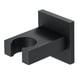 thumbnail image 1 of Soporte de cabezal de ducha de pared negro para duchas de mano Soporte de ducha de mano rectangular de latón, 1 of 6