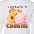 thumbnail image 4 of Inktastic I'm Just Here for the Cookies Long Sleeve Youth T-Shirt, 4 of 5