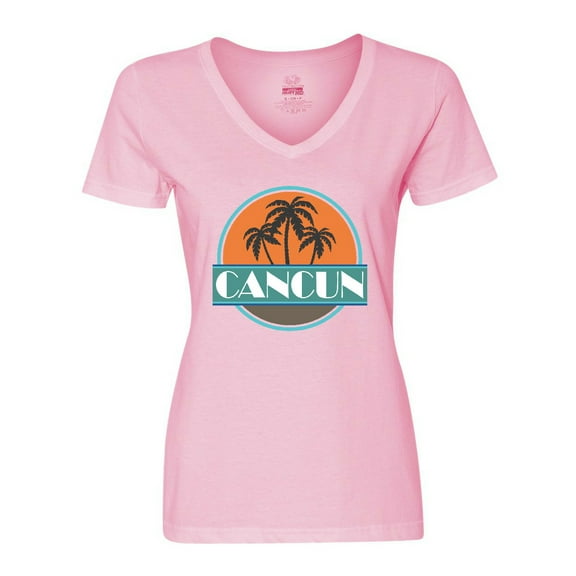 Inktastic Cancun Mexico Vacation Women's V-Neck T-Shirt