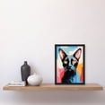 thumbnail image 4 of Siamese Cat Lover Gift Pet Portrait Blue Orange Pink Artwork Painting Artwork Framed Wall Art Print A4, 4 of 5
