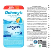 Doheny's Algaecide 60 Liquid Pool Algaecide, Pro-Grade, Metal-Free, Non-Foaming, No Stains or Clouding, Prevents All Algae, 40 oz