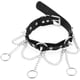 thumbnail image 2 of Collar de cuero punk Círculo punk Remache Punk Rock Collar de cuero Collar de personalidad elegante y único, 2 of 5