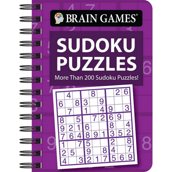 Brain Games - To Go Brain Games - To Go - Sudoku Puzzles: More Than 200 Sudoku Puzzles! (Purple), (Spiral-Bound)