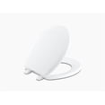 thumbnail image 1 of Kohler K-4662-0 Lustra Quick-Release Round-Front Toilet Seat - White, 1 of 2