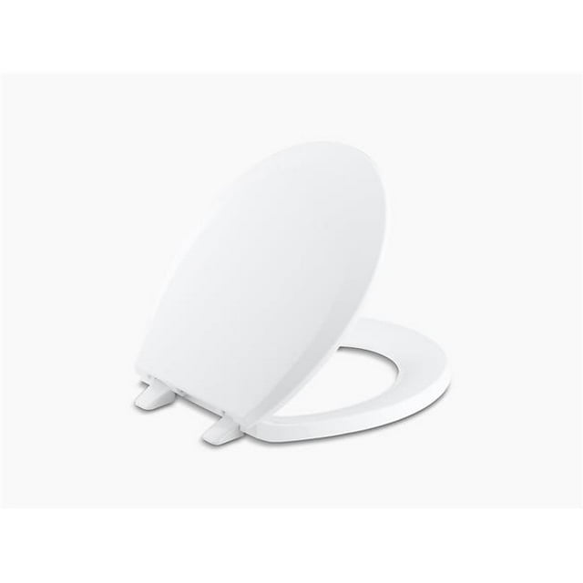 Kohler K-4662-0 Lustra Quick-Release Round-Front Toilet Seat - White