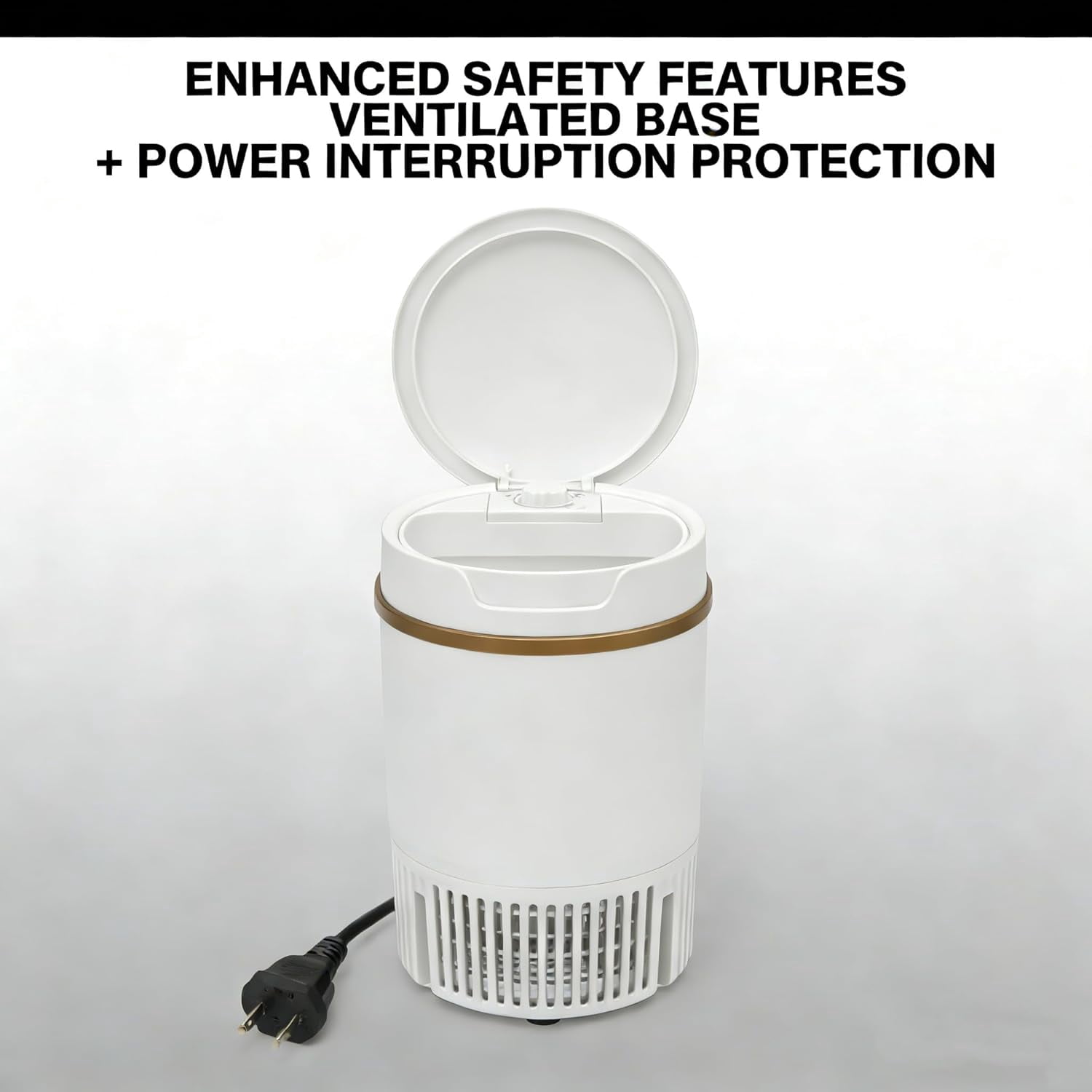 Portable Washing Machine – 4.5L Mini Washer with Spinner, 260W Compact Laundry Washer, Semi-Automatic Single Tub Washer for Camping, RV, Portable Washer for Small Loads, IPX4 Waterproof (White)