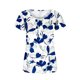thumbnail image 4 of Fiudx Ofertas Del Día Blusa Holgada de Manga Corta con Cuello Redondo Informal Estampada a La Moda para Mujer, 4 of 6